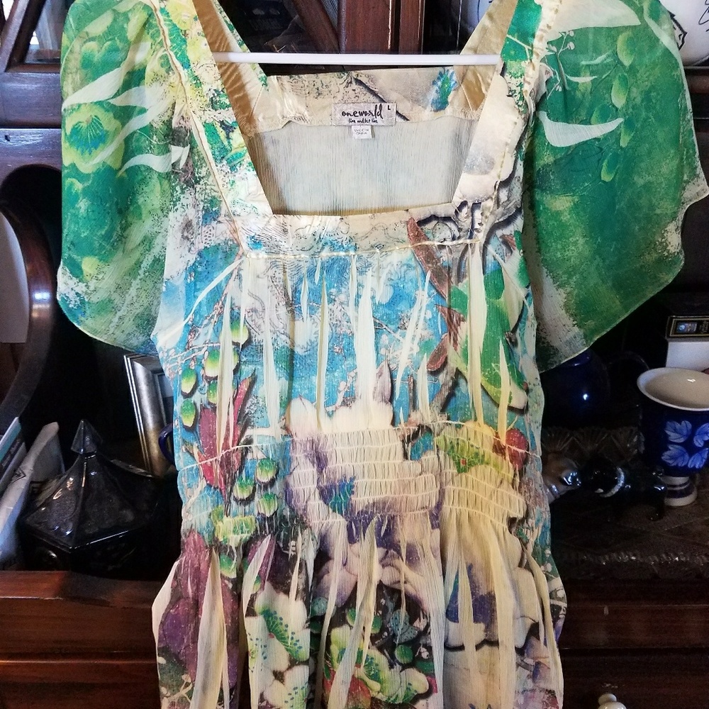 One World Ladies Top Size Large